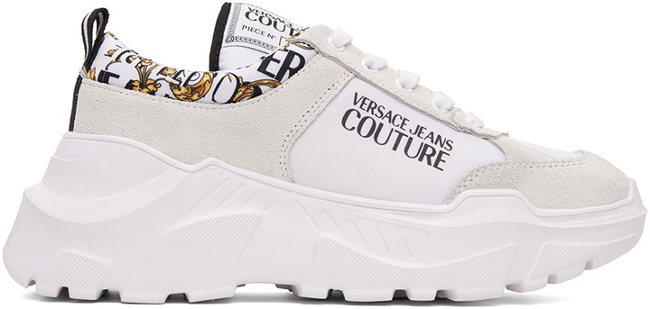 Photo: Versace Jeans Couture White Speedtrack Sneakers