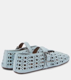 Alaïa Vienne leather ballet flats