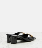 Gucci Signora Horsebit patent leather mules