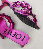 Loewe Paula's Ibiza Petal Flower leather sandals