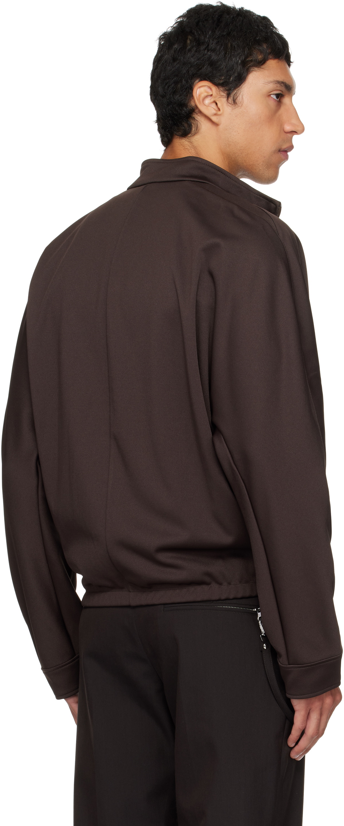 Courrèges Brown Interlock Tracksuit Jacket