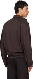 Courrèges Brown Interlock Tracksuit Jacket