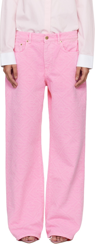 Photo: Casablanca Pink Monogram Jeans