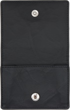 Y-3 Black Logo Leather Card Holder