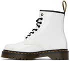 Dr. Martens White Patent 1460 Bex Boots