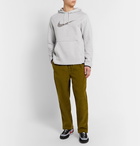 Nike - Sportswear Nike 50 Logo-Print Organic Cotton-Blend Jersey Sweatshirt - Gray