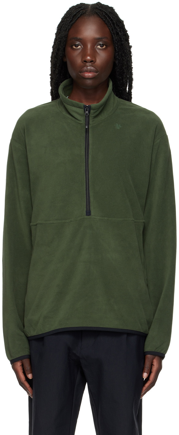 Goldwin Green HalfZip Sweater Goldwin