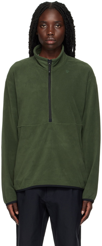 Photo: Goldwin Green Half-Zip Sweater