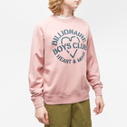 Billionaire Boys Club Men's Heart & Mind Stencil Crew Sweat in Pink