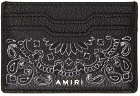 AMIRI Black Bandana Card Holder