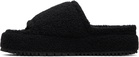 PDF Black Sherpa Fleece Sandals
