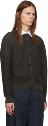 KOZABURO Navy & Green Honeycomb Sweater