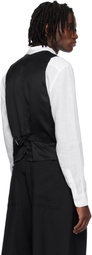 SOSHIOTSUKI Navy V Back Neck Vest