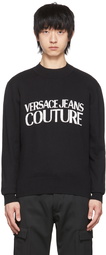 Versace Jeans Couture Black Cotton Sweater