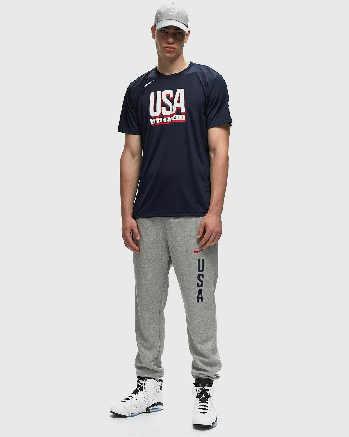 Nike Team Usa Basketball Pant Olympics 2024 Grey Sweatpants Nike