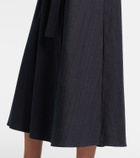 Altuzarra Lydia wrapped denim midi dress