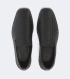 Bottega Veneta Palazzo Intrecciato leather slip-on shoes