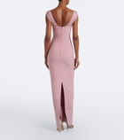 Rachel Gilbert Malia embellished crêpe corset gown