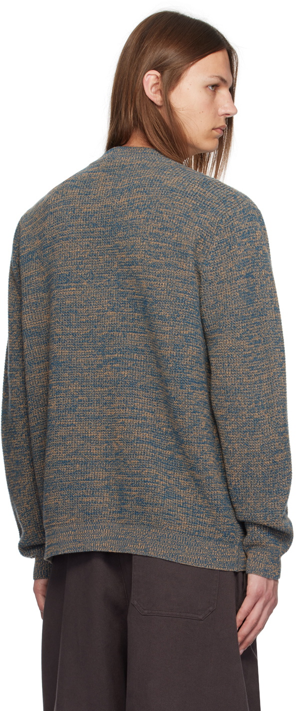 Maison Kitsuné Blue & Beige 'Maison Kitsuné' Handwriting