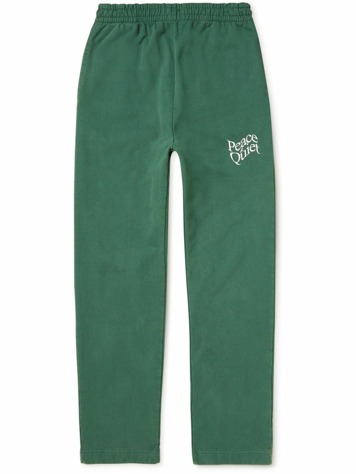 Museum Of Peace & Quiet - Tapered Logo-Print Cotton-Jersey Sweatpants ...