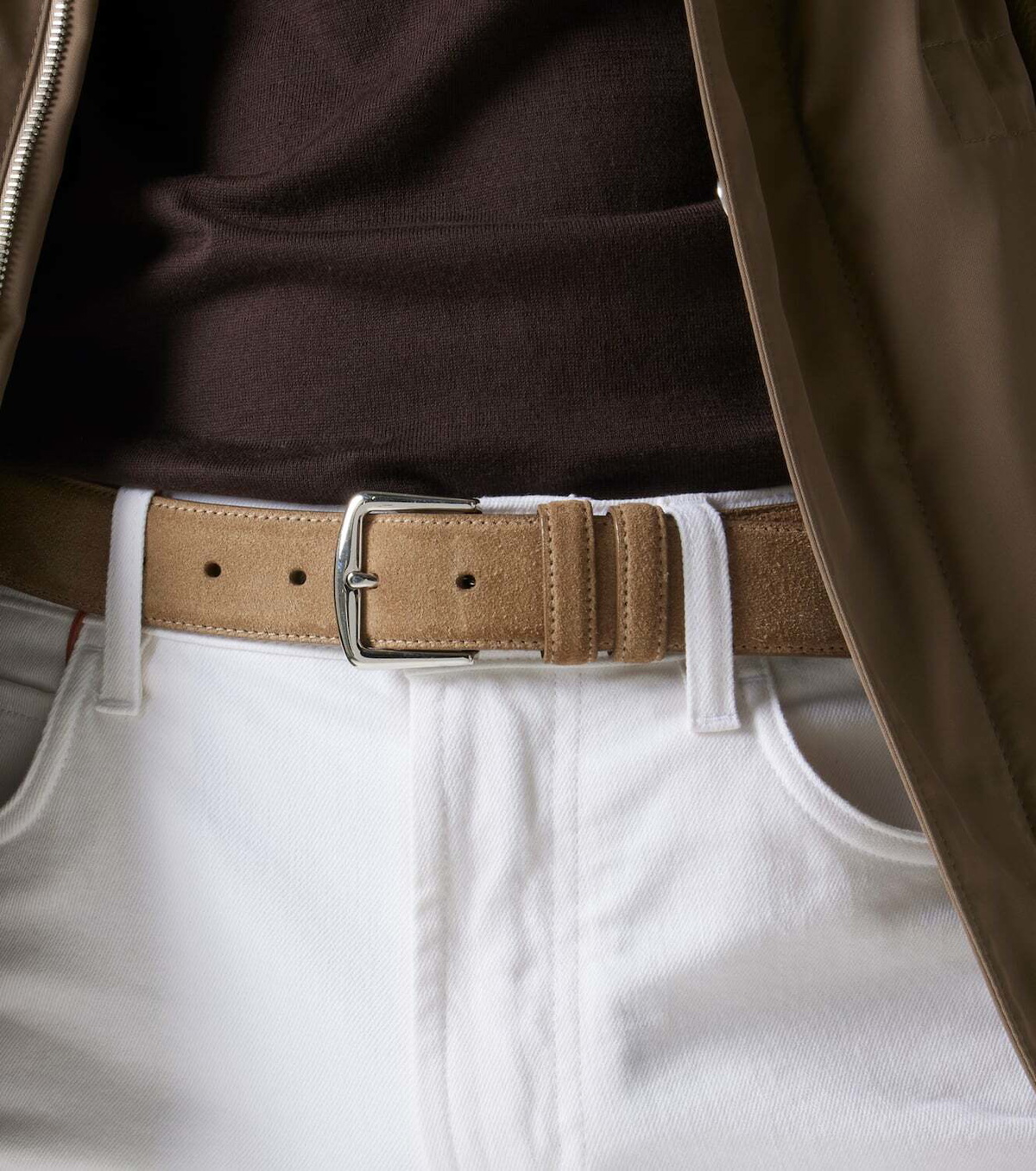 Loro Piana Alsavel suede belt