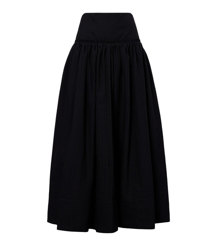 Photo: Alaïa Cotton-blend maxi skirt