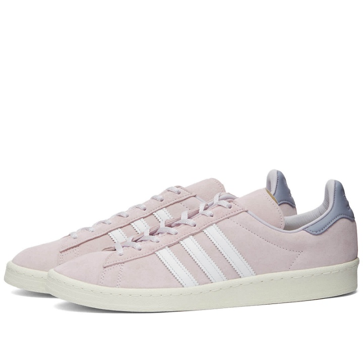 Photo: Adidas Men's Campus 80s Sneakers in Almost Pink/White