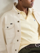 Noah - Logo-Embroidered Cotton-Piqué Polo Shirt - Yellow