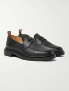 Thom Browne - Pebble-Grain Leather Penny Loafers - Black