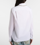 McQueen Embellished cotton poplin shirt