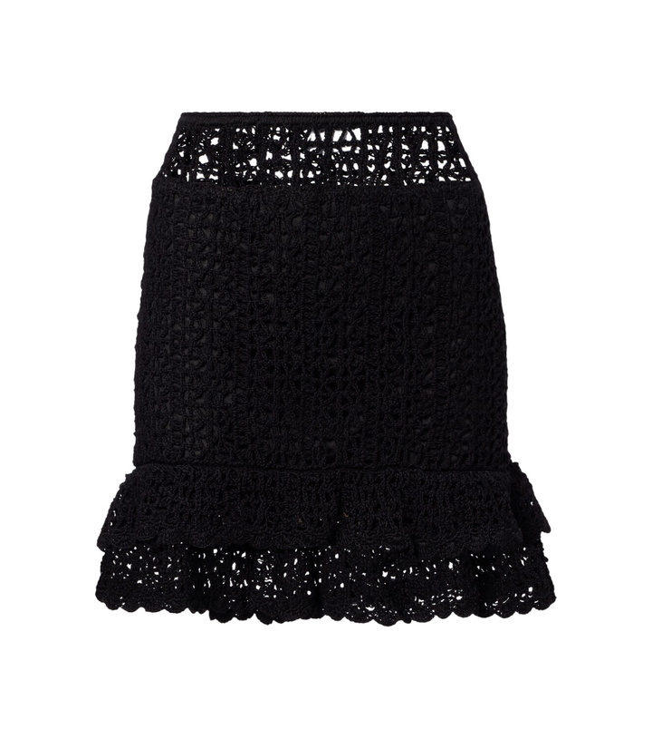 Photo: Anna Kosturova Brigette crochet cotton miniskirt