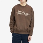 Sporty & Rich Men's Carlyle Crew Sweat in Chocolate