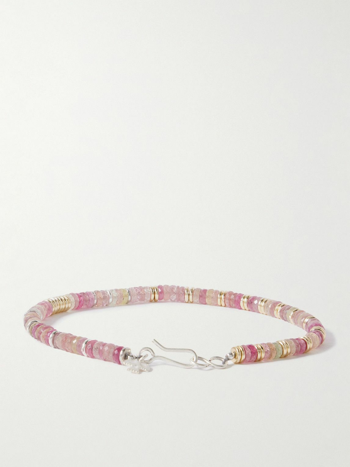 Peyote Bird - Virgo 14-Karat Gold-Plated Silver Sapphire Beaded Bracelet