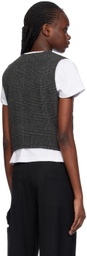 LESET Gray Austyn Vest