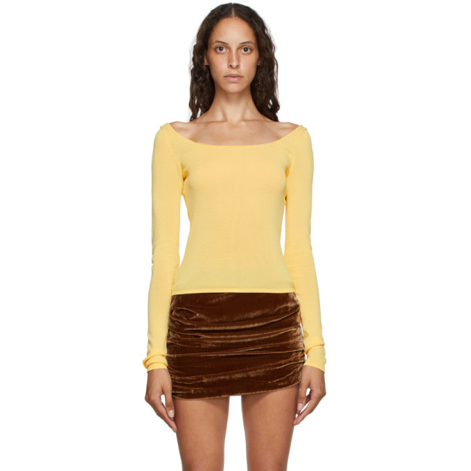 Photo: Georgia Alice Yellow Knit Pearl Top