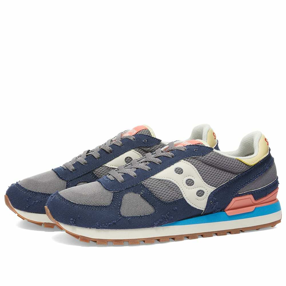 Saucony Men's Shadow Original Sneakers in Blue/Beige Saucony