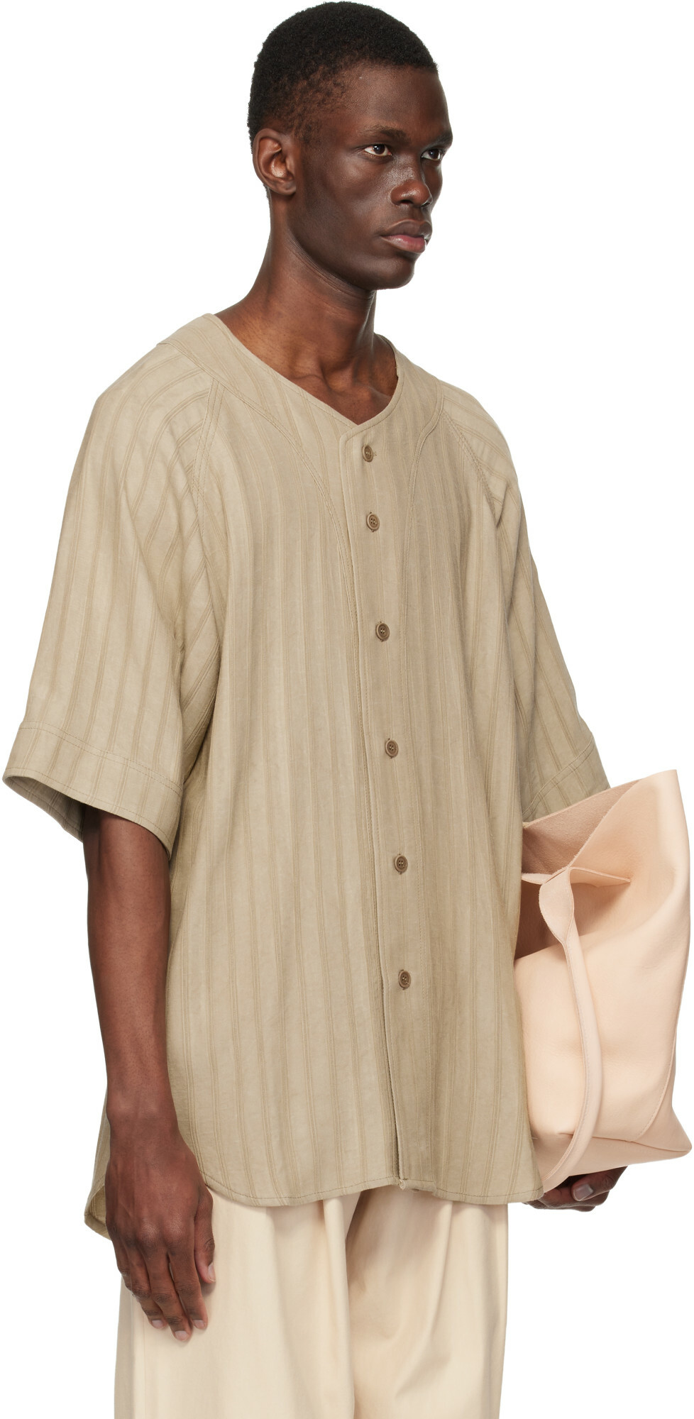 colbo Beige Baseball Shirt