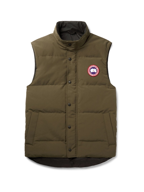 Photo: CANADA GOOSE - Garson Slim-Fit Quilted Arctic Tech Down Gilet - Green