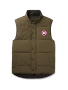 CANADA GOOSE - Garson Slim-Fit Quilted Arctic Tech Down Gilet - Green