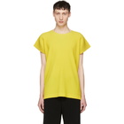 Homme Plisse Issey Miyake Yellow Pleated T-Shirt