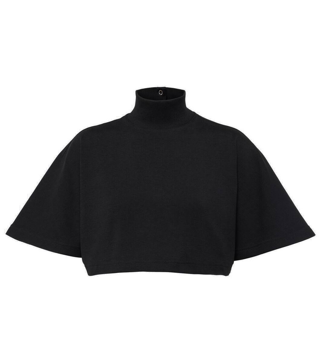 Alaïa Cotton jersey crop top ALAÏA