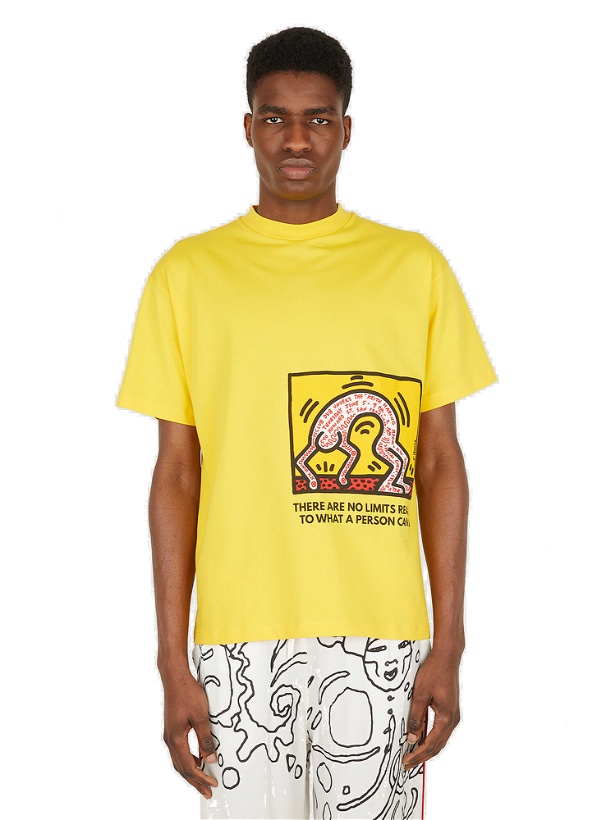 Photo: x Keith Haring No Real Limits T-shirt in Yellow