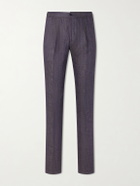 Rubinacci - Straight-Leg Linen Trousers - Blue