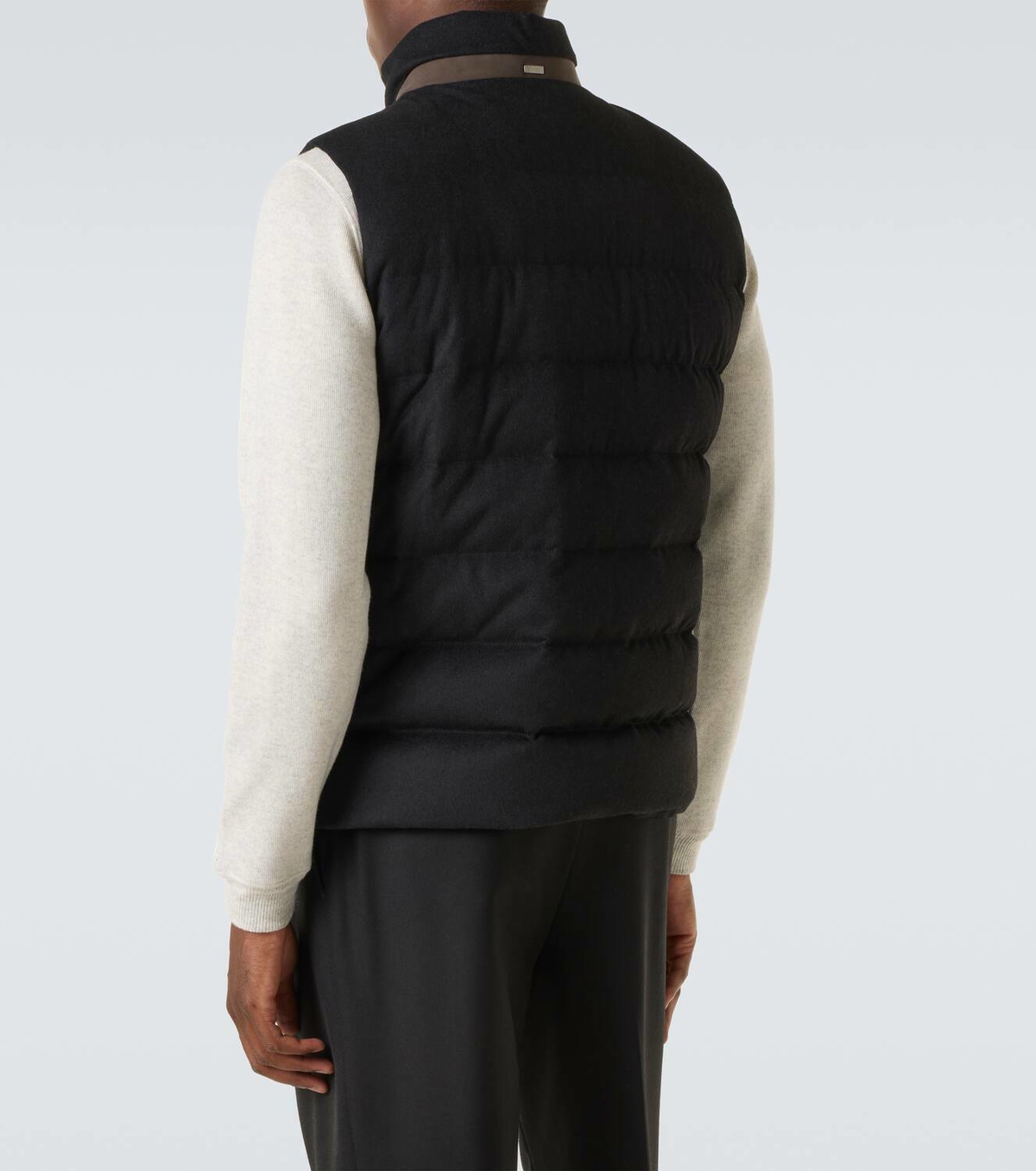 Herno Down-paneled silk and cashmere vest