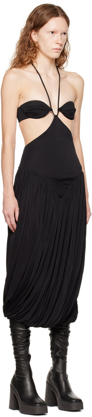Stella McCartney Black Halter Midi Dress Stella McCartney