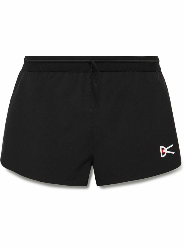 Photo: DISTRICT VISION - Sri Chinmoy Centre Mula Slim-Fit Logo-Print Stretch-Shell Shorts - Black