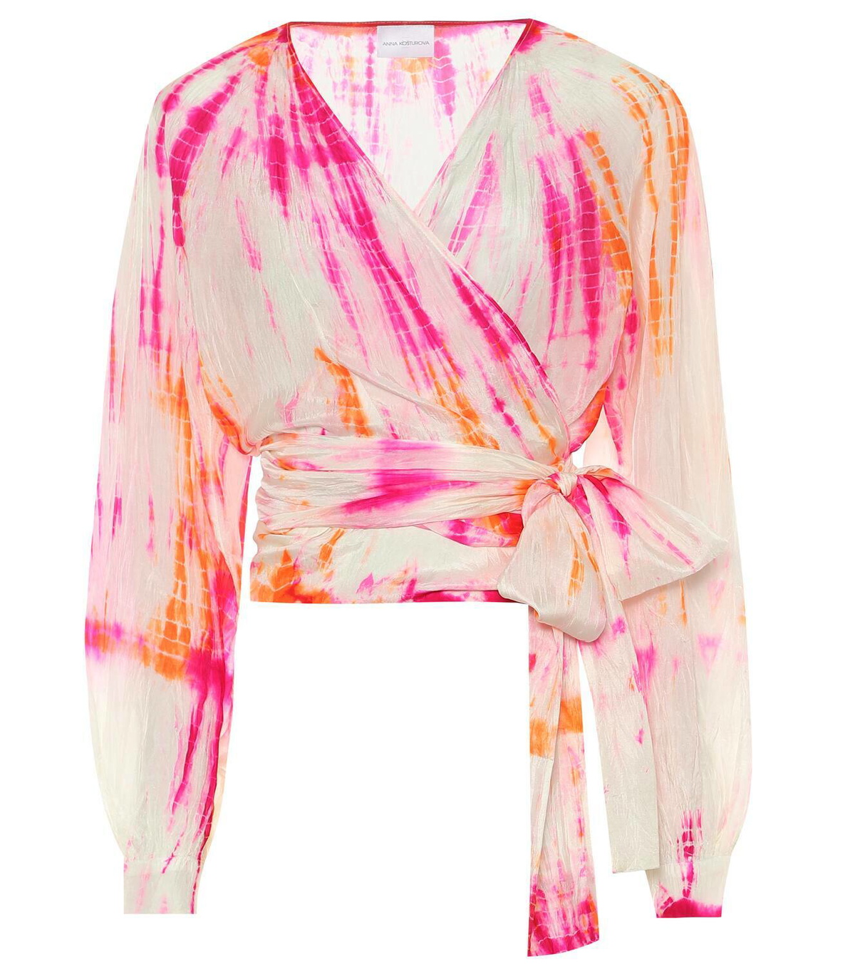 Anna Kosturova Tie-dye silk blouse