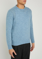 NN07 Knit Wool-blend Jumper Light Blue
