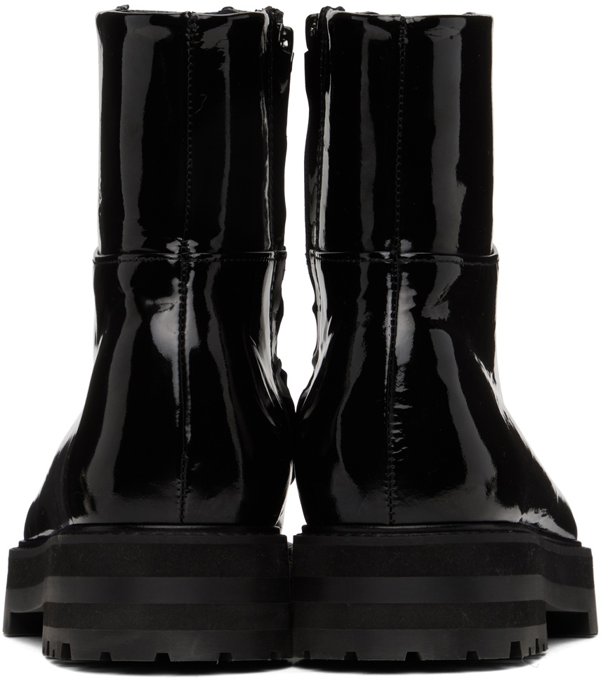 Ernest W. Baker Black Platform Boots
