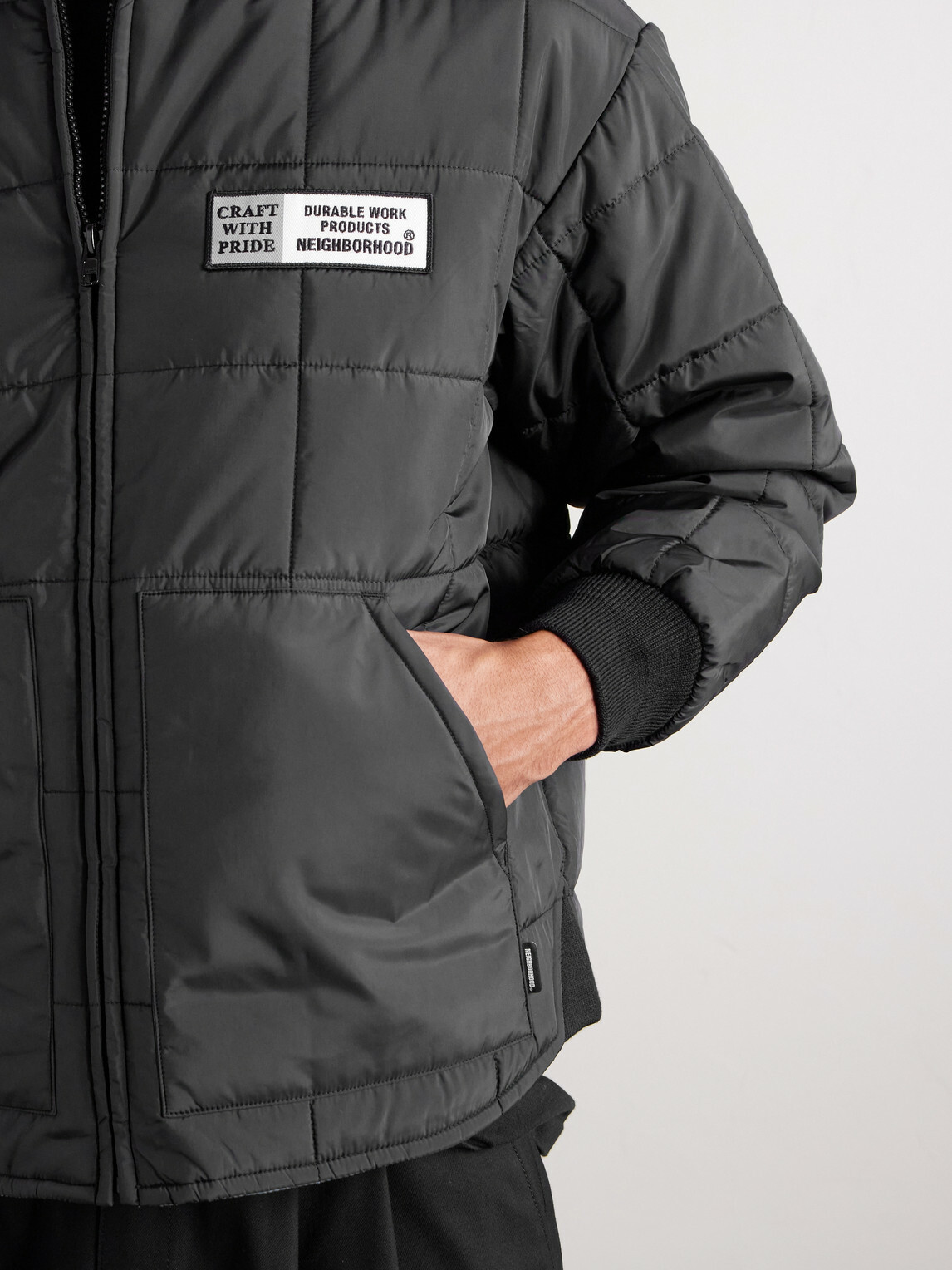 Neighborhood - Reversible Padded Shell Jacket - Black